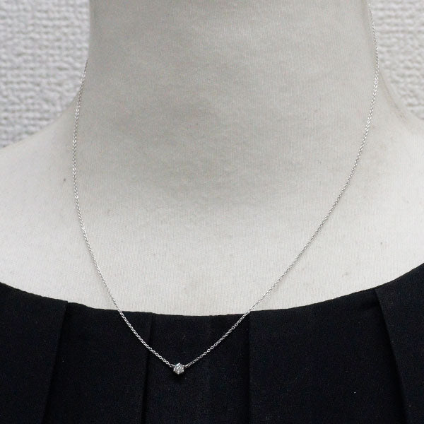 ポンテヴェキオ Pt999/ Pt850 ダイヤモンド ペンダントネックレス 0.115ct
