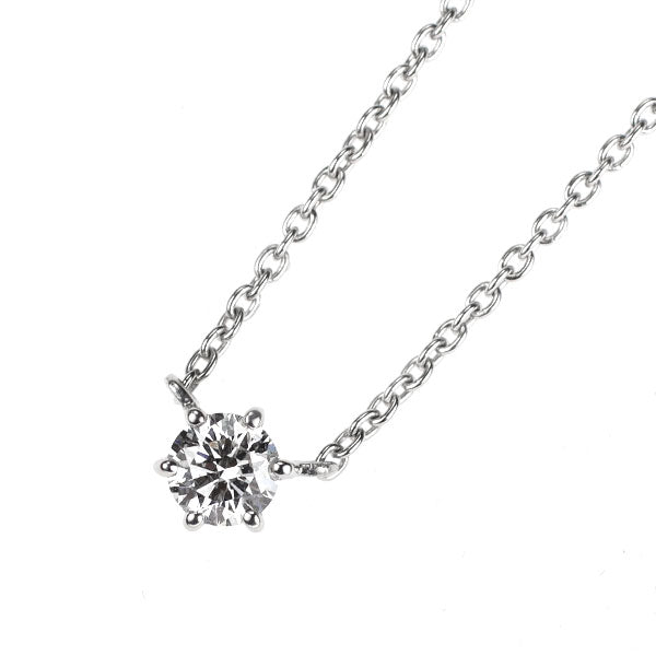 ポンテヴェキオ Pt999/ Pt850 ダイヤモンド ペンダントネックレス 0.115ct