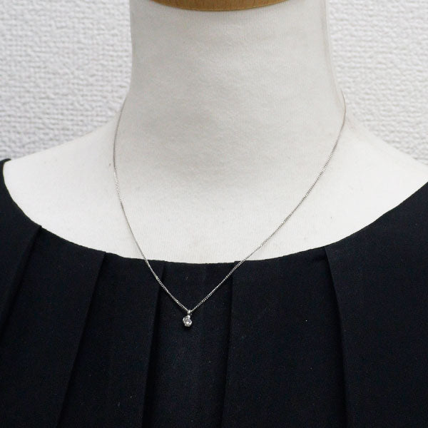 Pt850 ダイヤモンド ペンダントネックレス 0.11ct