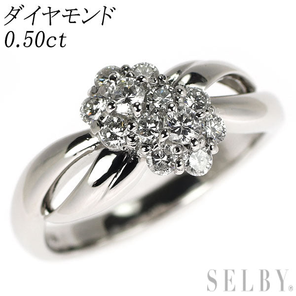 Pt900 ダイヤモンド リング 0.50ct