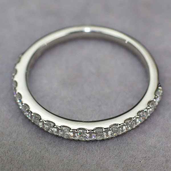 新品 Pt950 H&C ダイヤモンド リング 0.35ct 【エスコレ】 ハーフエタニティ