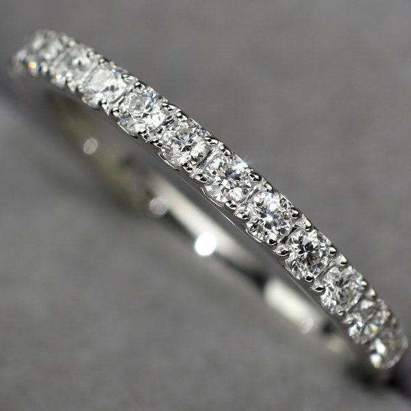 新品 Pt950 H&C ダイヤモンド リング 0.35ct 【エスコレ】 ハーフエタニティ