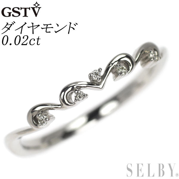 GSTV Pt950 ダイヤモンド リング 0.02ct