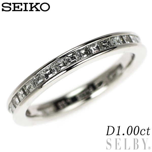 セイコー Pt900 ダイヤモンド リング 1.00ct フルエタニティ