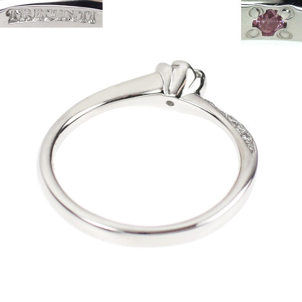 トレセンテ Pt950 ダイヤモンド リング 0.16ct D0.08ct フローラ ジェルベーラ