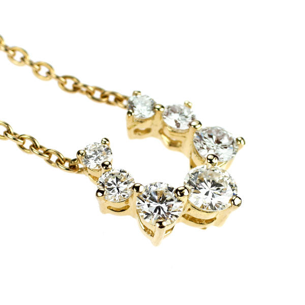 クイーン/Queen K18YG ダイヤモンド ペンダントネックレス 1.05ct