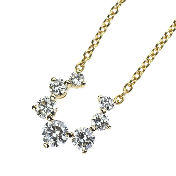 クイーン/Queen K18YG ダイヤモンド ペンダントネックレス 1.05ct
