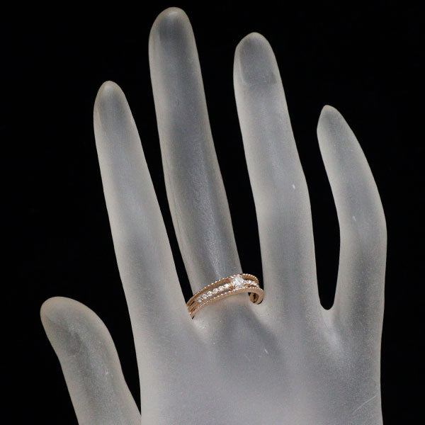 K18PG ダイヤモンド リング 0.15ct D0.07ct