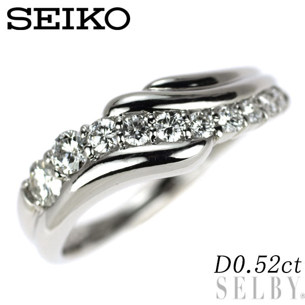 セイコー Pt900 ダイヤモンド リング 0.52ct