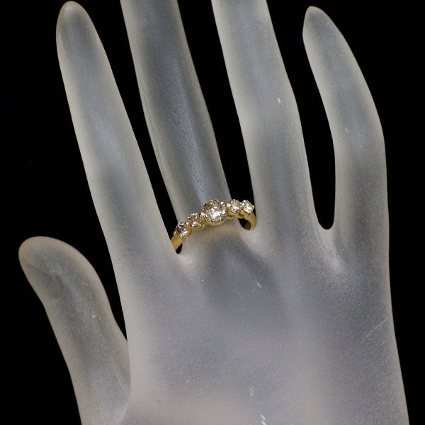 GSTV K18YG H&C ダイヤモンド リング 0.70ct D0.50ct