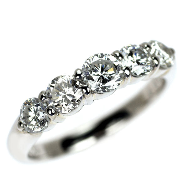 Pt900 ダイヤモンド リング 1.09ct 一文字