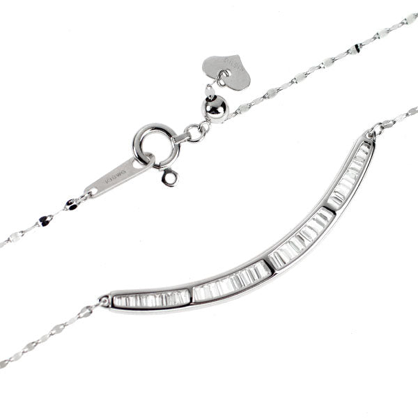 K18WG ダイヤモンド ペンダントネックレス 0.25ct