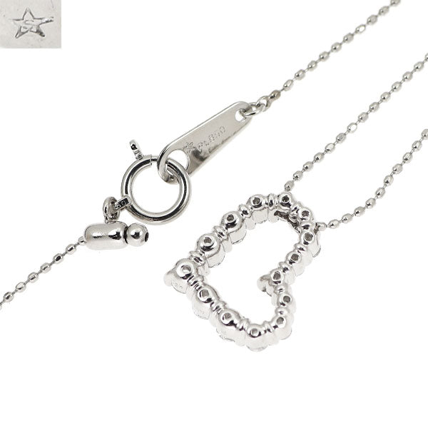GINZA TANAKA/田中貴金属 Pt900/Pt850 H&C ダイヤモンド ペンダントネックレス 0.50ct ハート