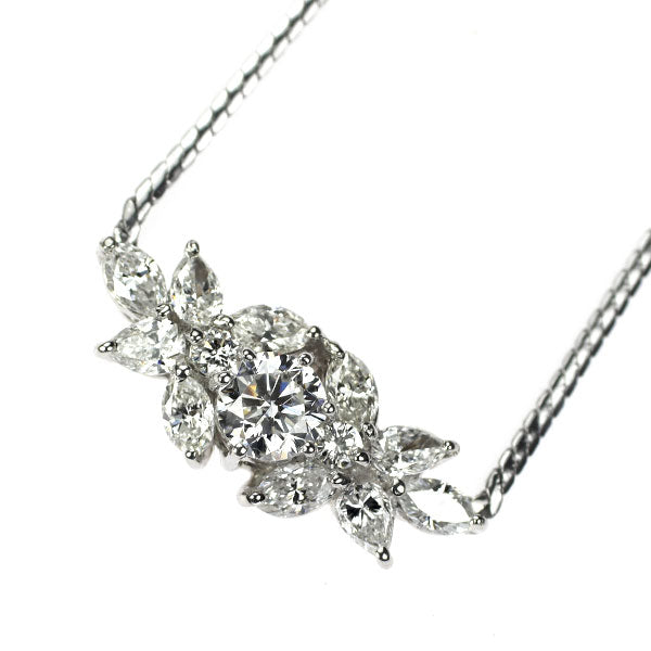 Pt900/Pt850 ダイヤモンド ペンダントネックレス 1.59ct