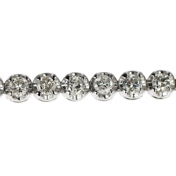 K18WG ダイヤモンド ブレスレット 2.00ct テニス