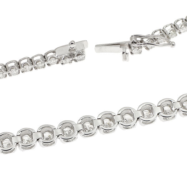 K18WG ダイヤモンド ブレスレット 2.00ct テニス