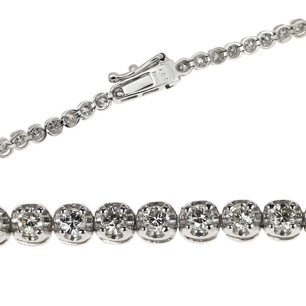 K18WG ダイヤモンド ブレスレット 1.00ct テニス