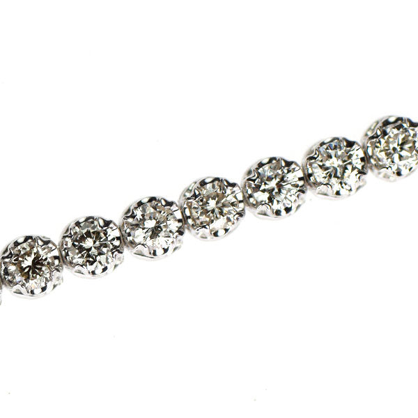 K18WG ダイヤモンド ブレスレット 2.00ct テニス