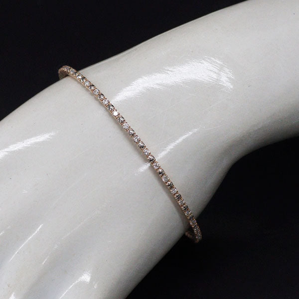 K18PG/ Pt850 ダイヤモンド バングル/ブレスレット 1.00ct