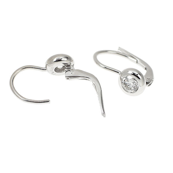 K18WG/ Pt900 ダイヤモンド ピアス 0.50ct