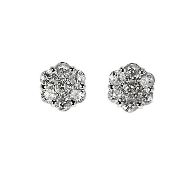 K18WG ダイヤモンド ピアス 0.50ct