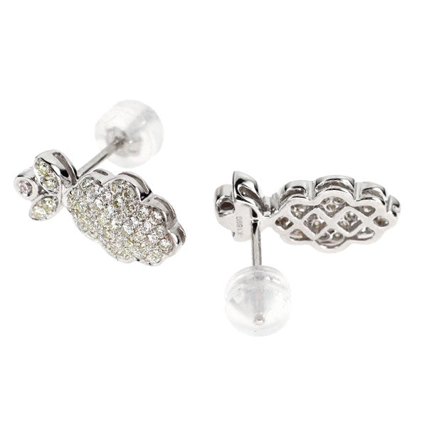 K18WG ダイヤモンド ピアス 0.60ct