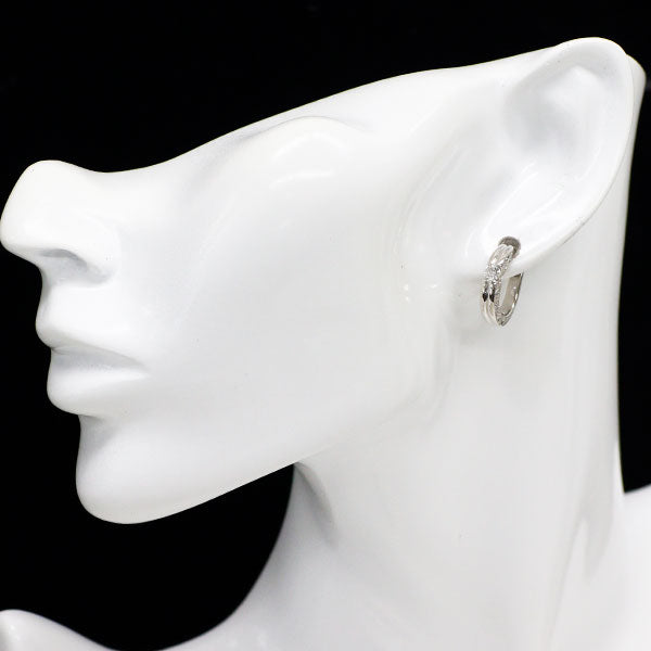 Pt900 ダイヤモンド ピアス 0.90ct フープ