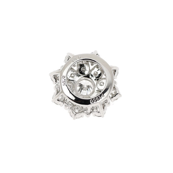 Pt950 ダイヤモンド ペンダントトップ 0.22ct D VS2 3EX D0.35ct