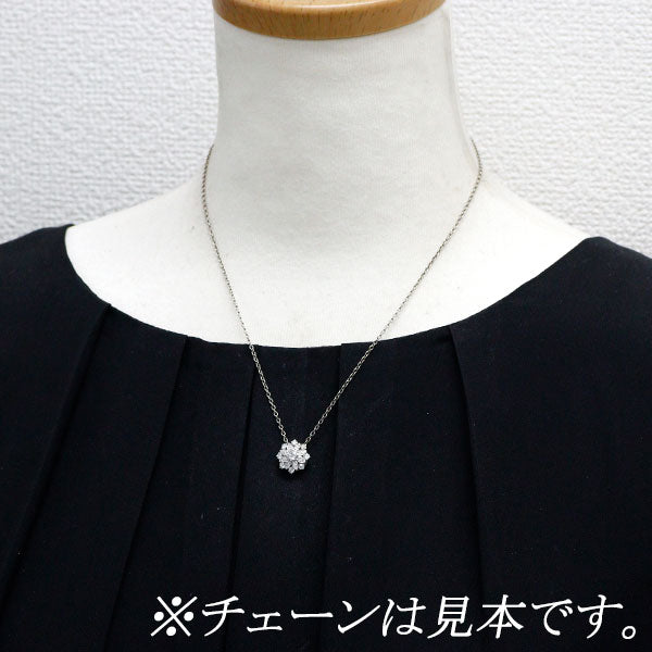 Pt950 ダイヤモンド ペンダントトップ 0.22ct D VS2 3EX D0.35ct