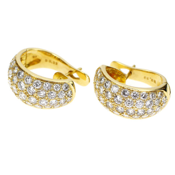 K18YG ダイヤモンド フープピアス 3.33ct