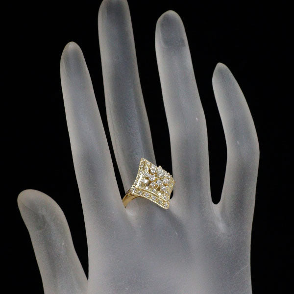 K18YG ダイヤモンド リング 0.87ct