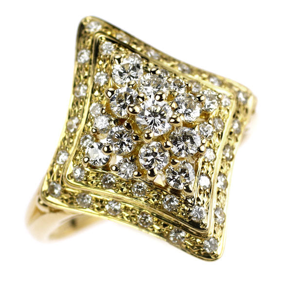 K18YG ダイヤモンド リング 0.87ct