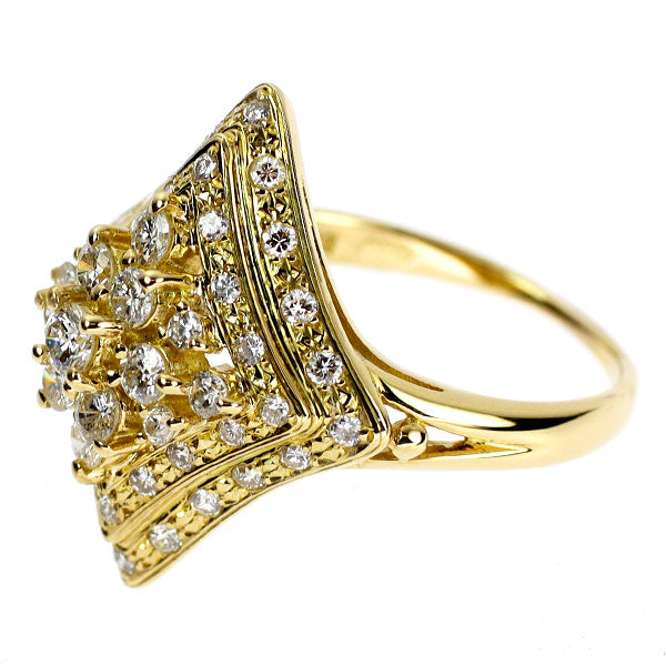 K18YG ダイヤモンド リング 0.87ct
