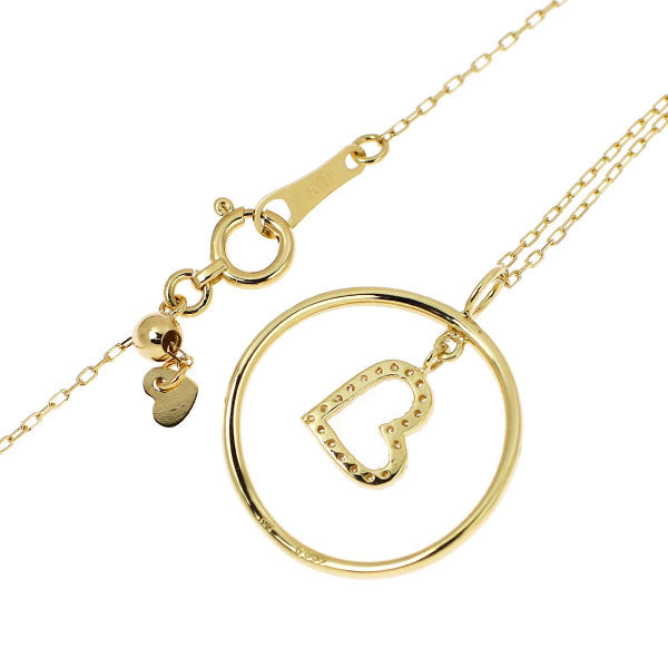 K18YG ダイヤモンド ペンダントネックレス 0.065ct ハート