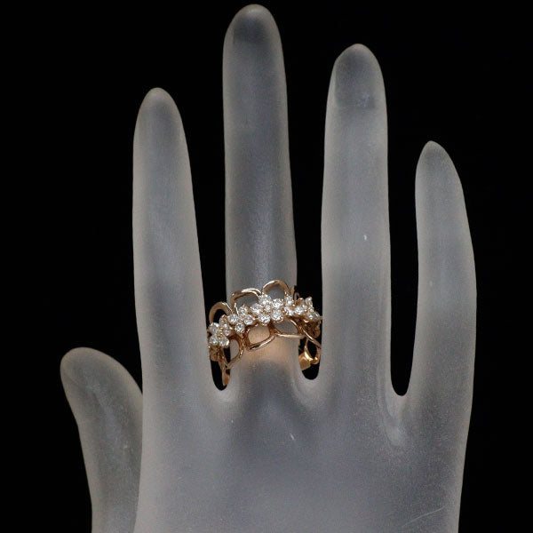 K18PG ダイヤモンド リング 1.00ct フラワー
