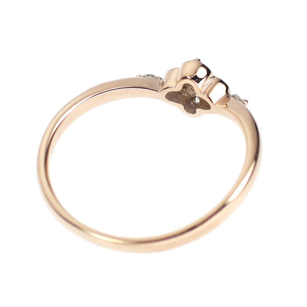 K18PG ダイヤモンド リング 0.12ct フラワー