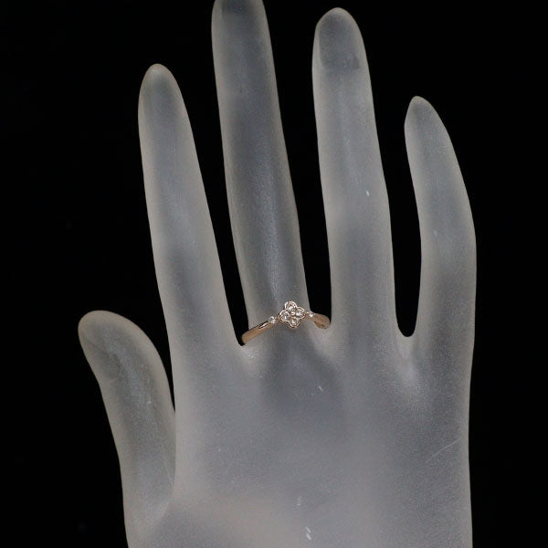 K18PG ダイヤモンド リング 0.12ct フラワー