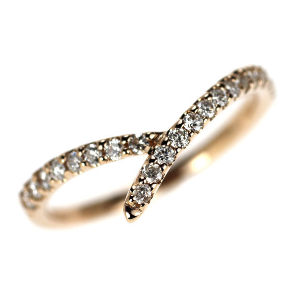 K18PG ダイヤモンド リング 0.30ct