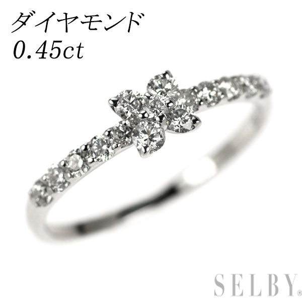 K18WG ダイヤモンド リング 0.45ct