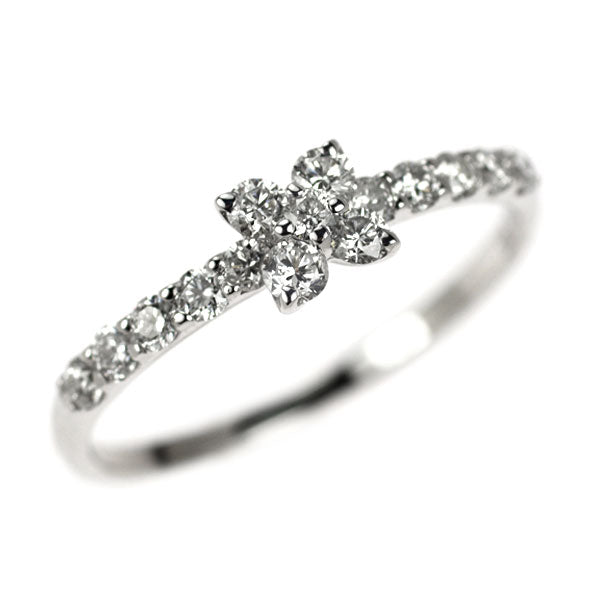 K18WG ダイヤモンド リング 0.45ct
