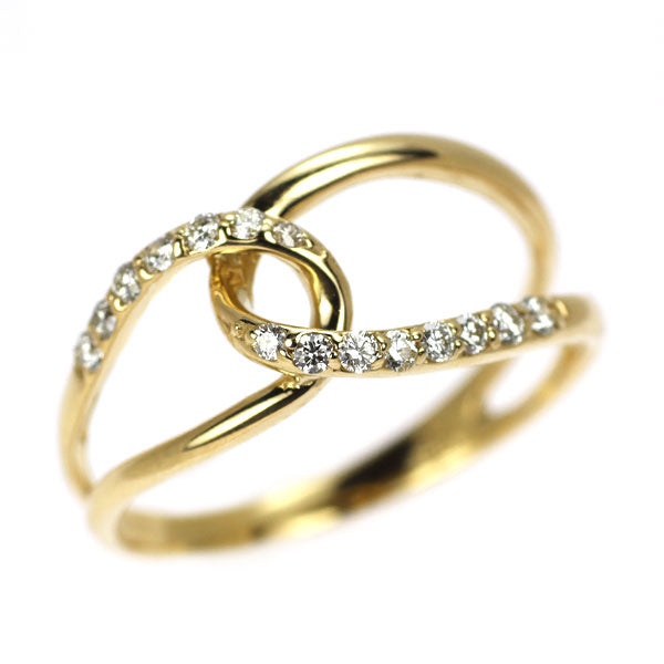 K18YG ダイヤモンド リング 0.15ct