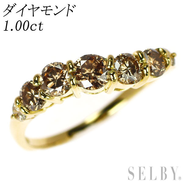 K18YG ダイヤモンド リング 1.00ct