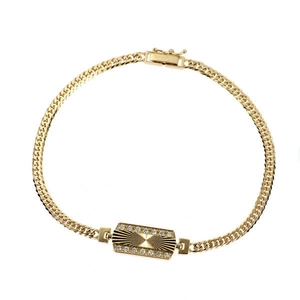K18YG ダイヤモンド ブレスレット 0.15ct