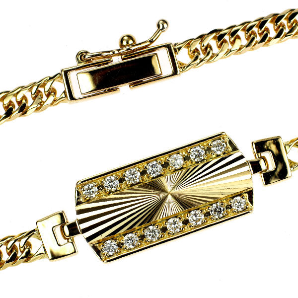 K18YG ダイヤモンド ブレスレット 0.15ct