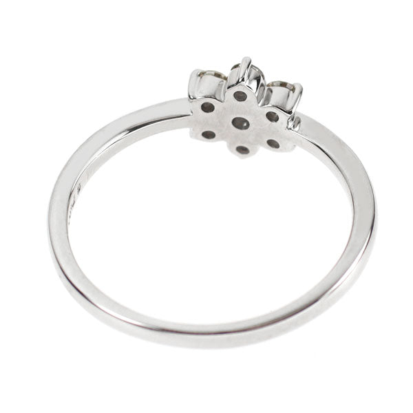 Pt900 ダイヤモンド リング 0.29ct フラワー