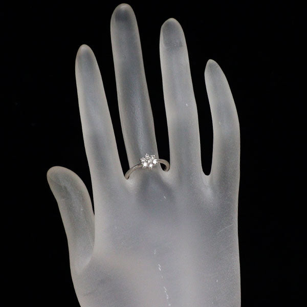 Pt900 ダイヤモンド リング 0.29ct フラワー