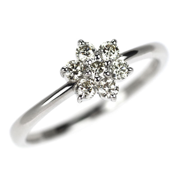 Pt900 ダイヤモンド リング 0.29ct フラワー