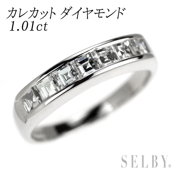 Pt900 カレカット ダイヤモンド リング 1.01ct