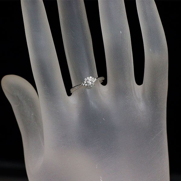 Pt900 ダイヤモンド リング 0.21ct