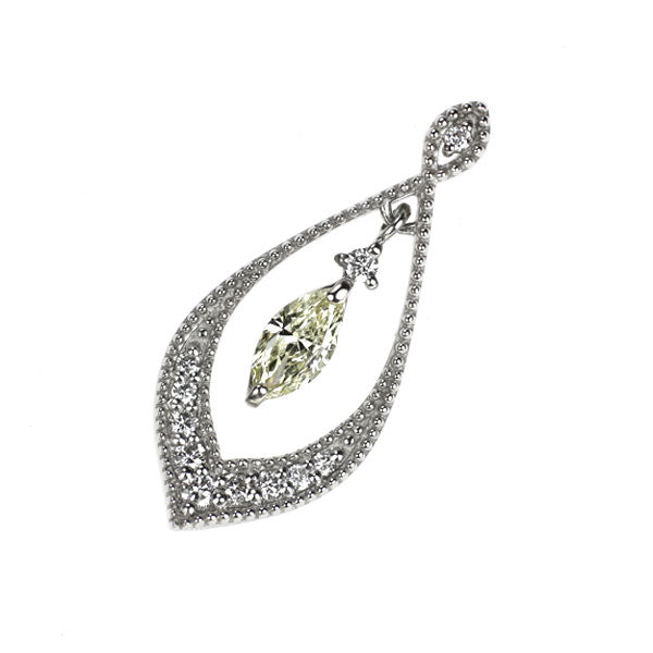 Pt950 ダイヤモンド ペンダントトップ 0.18ct D0.09ct